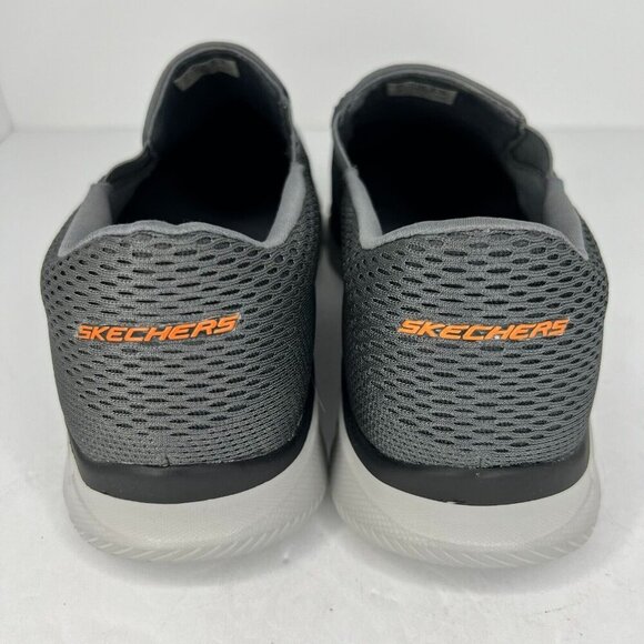Skechers Mens 51509W Dark Gray Solid Slip On Low Top Size 12 Sneaker Shoes main image 6